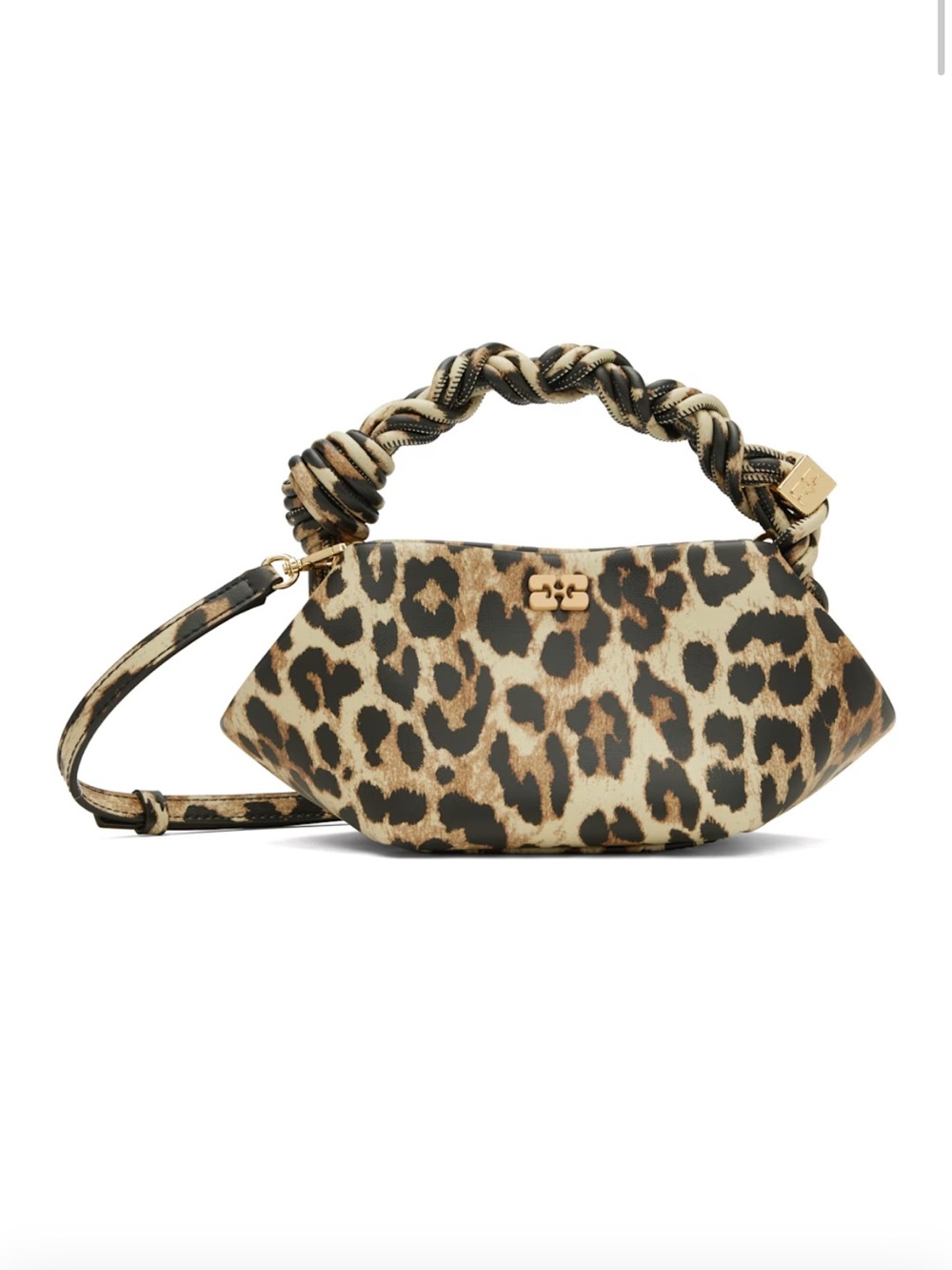 Ganni Mini Bou Bag in Leopard